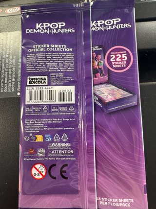 Kit 5 bustine - K-Pop Demon Hunters: Sticker Sheet