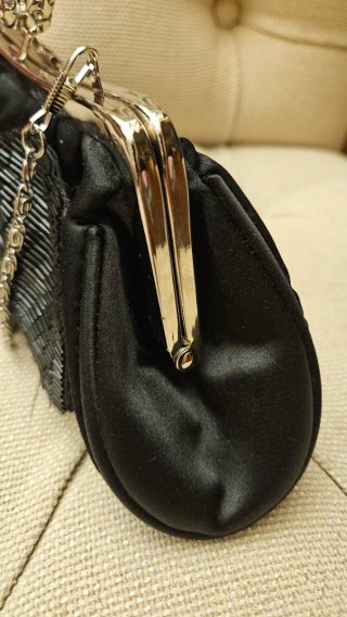 Bolso de fiesta Teria Yabar negro con lazo