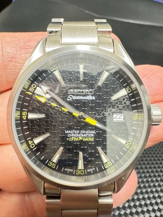 Seiko Automático Negro/Plateado