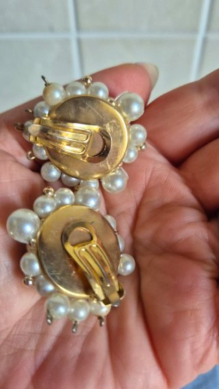 Orecchini perle e strass