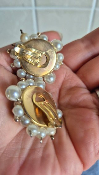 Orecchini perle e strass