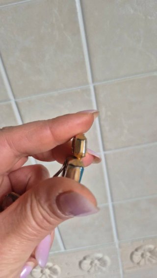 Orecchini blu e oro con pietre