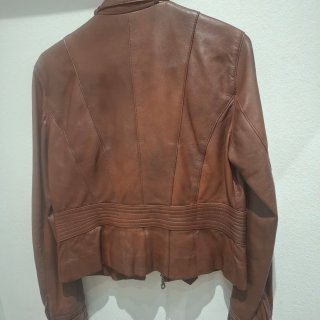 Chaqueta de piel ZENDRA marrón