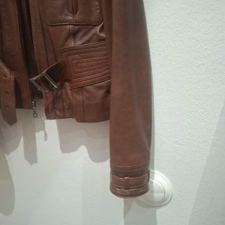 Chaqueta de piel ZENDRA marrón