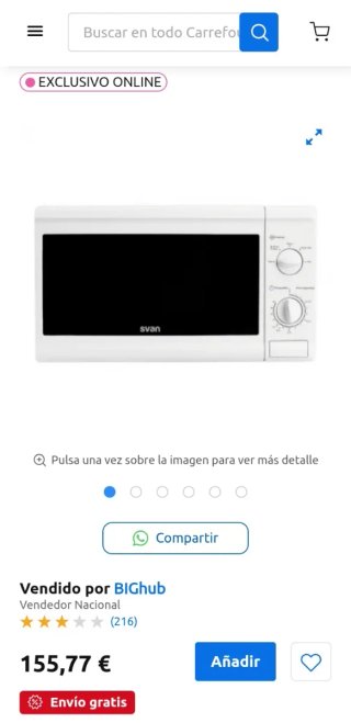 Microondas Svan Blanco