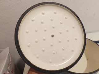Olla de Hierro Lasera Azul