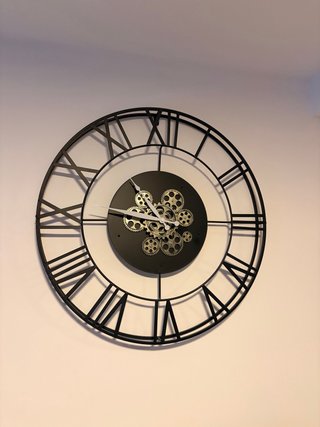 Reloj de Pared Industrial Engranajes