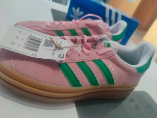 Adidas Gazelle Bold W Rosa y Verde