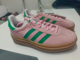 Adidas Gazelle Bold W Rosa y Verde