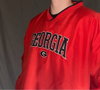 Chaqueta Varsity Georgia NCAA Roja
