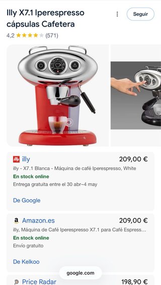 Cafetera Illy X7.1 Roja Vintage