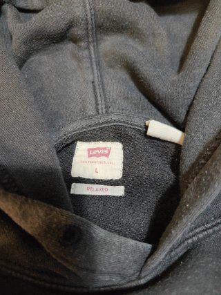 Sudadera Levi's Negra Capucha - Talla L