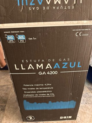 Estufa de gas HJM negra