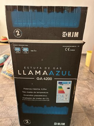 Estufa de gas HJM negra