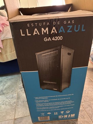 Estufa de gas HJM negra