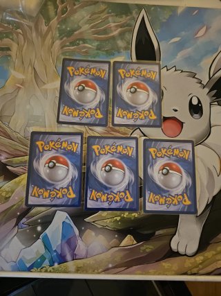Lote 5 cartas Pokémon Objetos SR