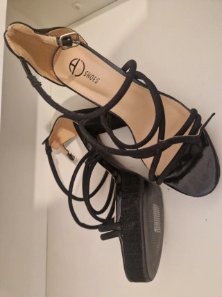 Tacones AD SHOES Talla 40 Negros
