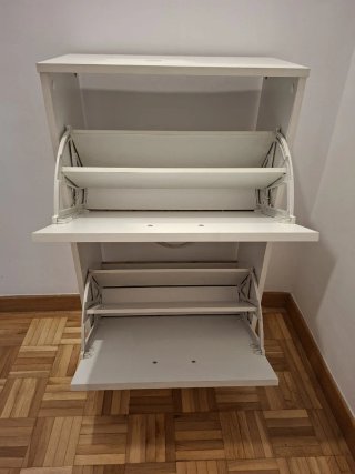 Mueble zapatero blanco