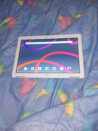Tablet Blanca y Multicolor