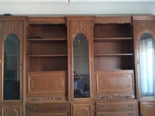 Mueble Vetrina Madera y Cristal