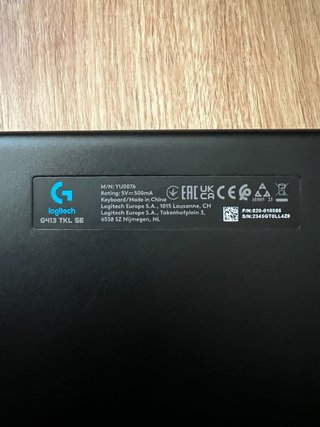 Teclado Mecánico Gaming Logitech G413 TKL SE Negro