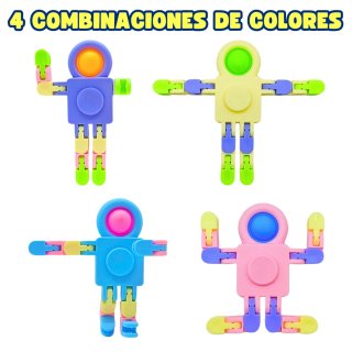 Juguetes Robot Spinner Pop Pack 25ud