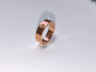 Anillo Cartier Oro Rosa Talla 14
