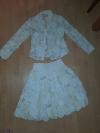 Conjunto traje falda boda fiesta bautizo comunión