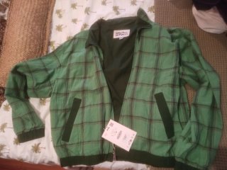 Cazadora cuadros verde Benito Antonio Talla L