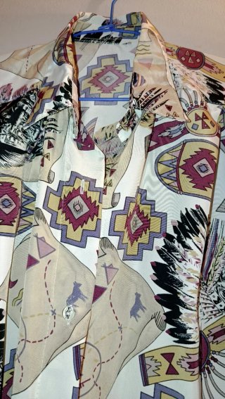 Camisa vintage estampada