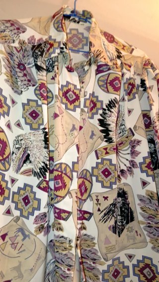 Camisa vintage estampada