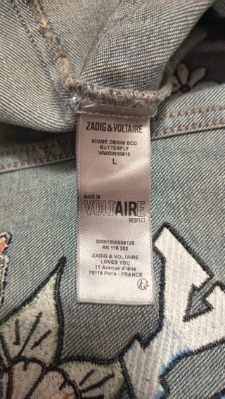 Chaqueta vaquera Zadig&Voltaire Kiome Talla L
