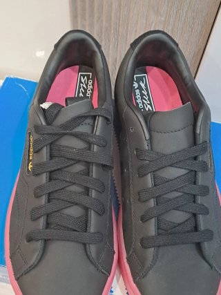 Adidas Sleek Scarpe Donna Nero/Rosso Tg 37,5