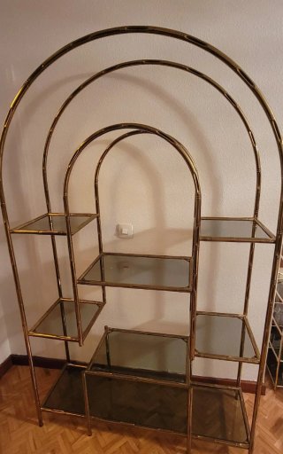 Estantería vintage Hollywood Regency Años 70