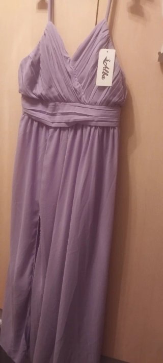 Vestido de fiesta lila Alba talla única