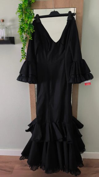 Traje de Gitana Flamenca Negro