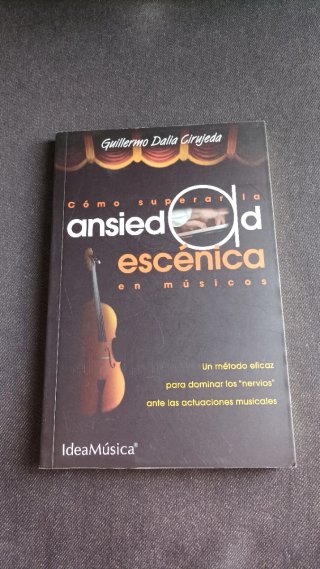 Libro ansiedad escénica en músicos
