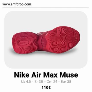 Nike Air Max Muse Rojas Talla 38 Originales