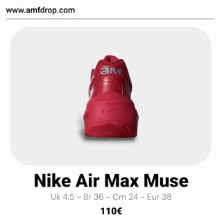 Nike Air Max Muse Rojas Talla 38 Originales