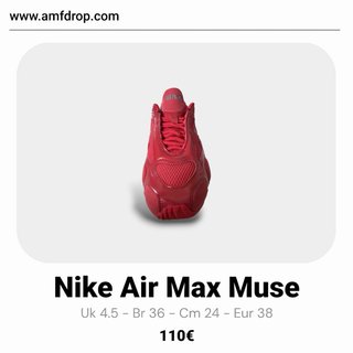 Nike Air Max Muse Rojas Talla 38 Originales