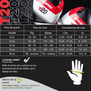 Guantes Boxeo Starpro T20 Cuero Rosa y Blanco.