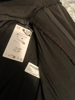 Top bustier negro