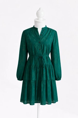 Vestido verde floral