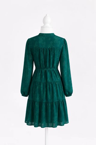Vestido verde floral