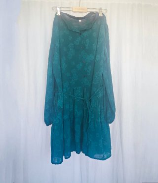 Vestido verde floral