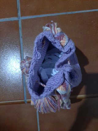 Bombonera Wayuu Lavanda Artesanal,  de niña