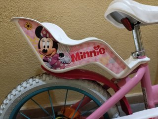 Bicicleta infantil Minnie Mouse rosa
