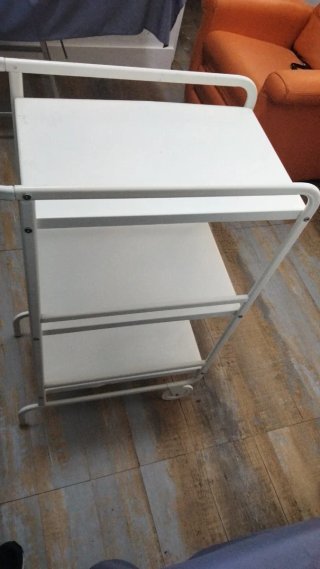 Carrito Auxiliar Blanco 3 Niveles