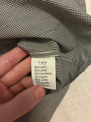 Camisa Lacoste Gris y Blanca