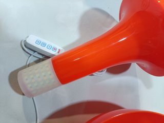 Lámpara seta naranja